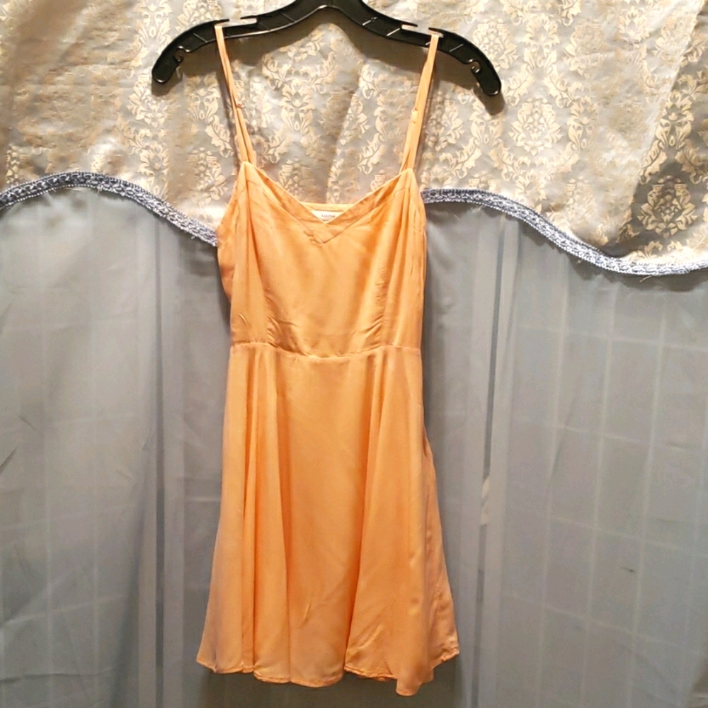 TALULA SLEEVELESS STRAP SIDE ZIP V-NECK DRESS SZ 0